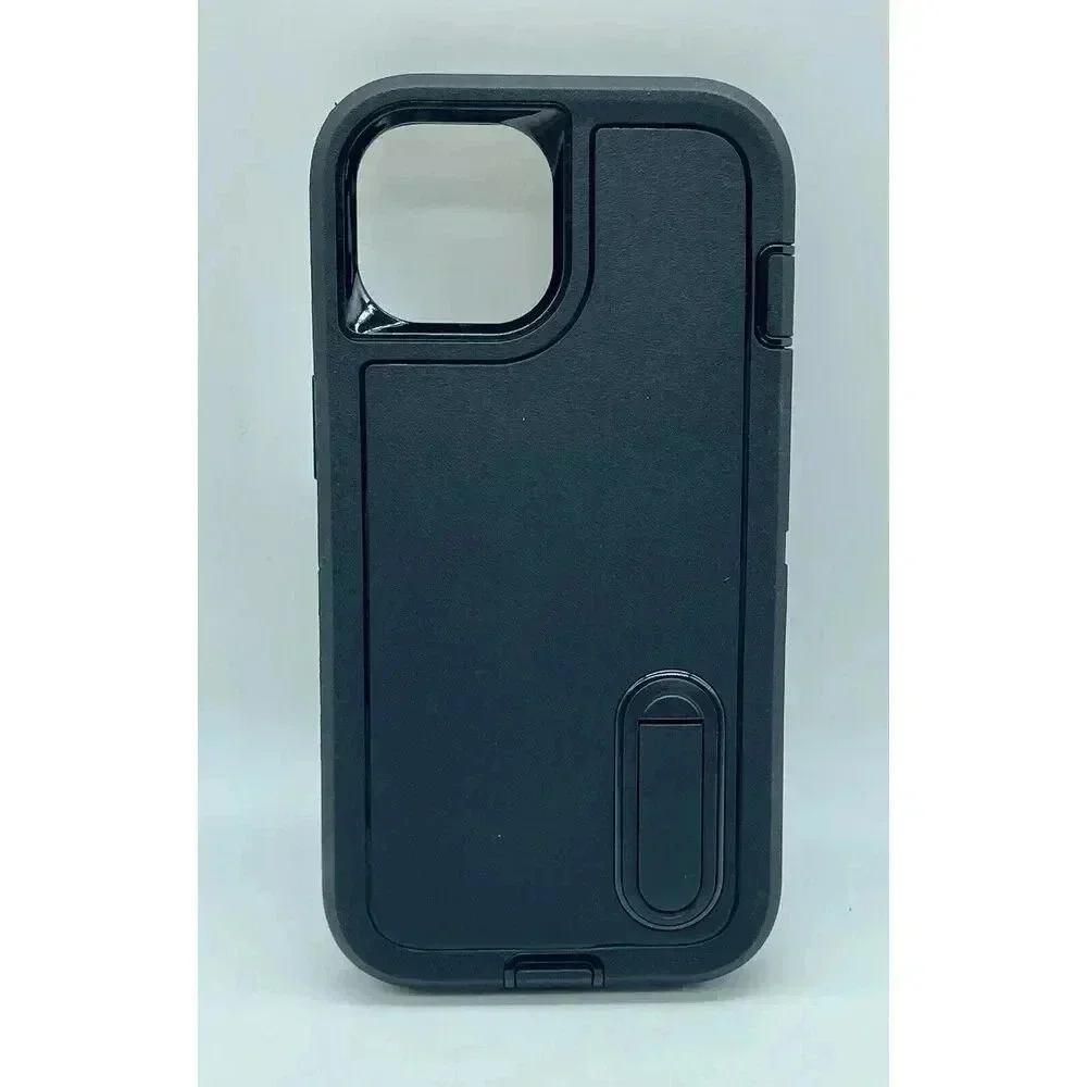 Rugged Kickstand Case for iPhone 15 6.1” Heavy Duty Shockproof Drop-Proof Black‎